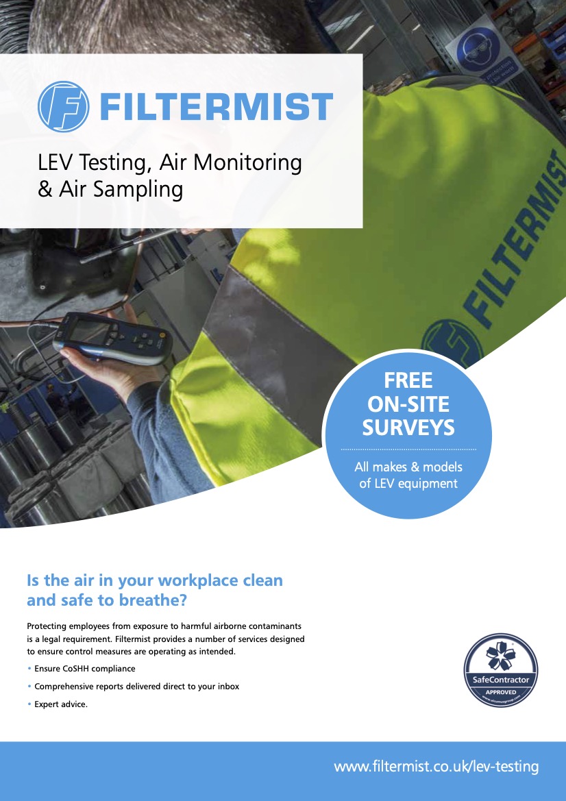 LEV Testing, Air Monitoring & Air Sampling MTA