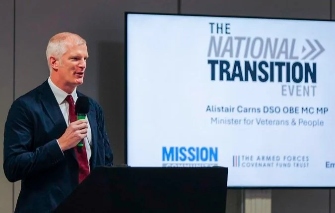 Alistair Carns, Minister for Veterans & Peopl speaks at NTE 2025