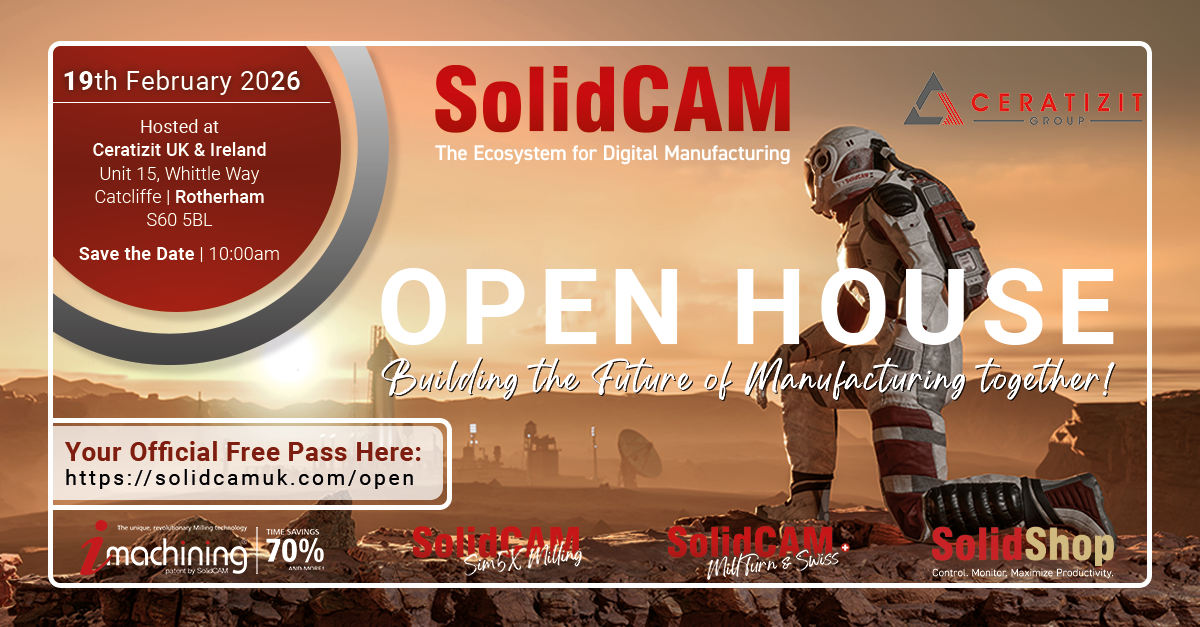 SolidCAM UK Open House Hosted by Ceratizit UK & Ireland – 19th February 2026